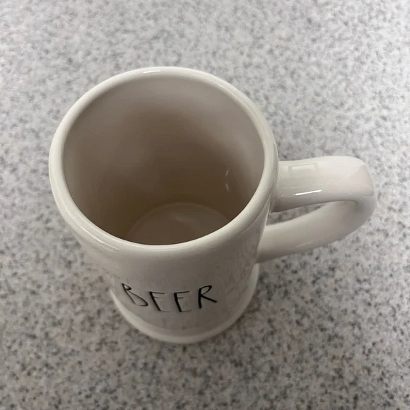 Rae Dunn Black and White Beer Mugs Trio - Picture 5 of 16